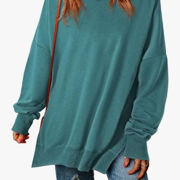 SHEWIN Lightweight Crewneck Sweatshirt Women’s L | Casual Long Sleeve Pullover - Picture 8 of 8